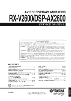 Yamaha DSPAX-2600 - Service Manual 